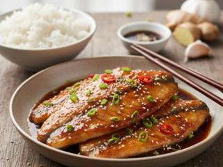 Пангасиус в соусе терияки