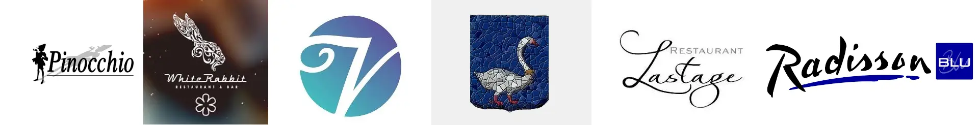White Rabbit · L'azuur Lastage Michelin · Radisson · Pinocchio · Hotel DeLaVita